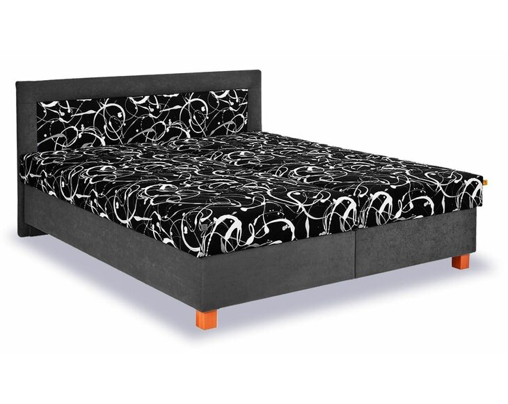 Čalouněná postel s úložným prostorem Jitka