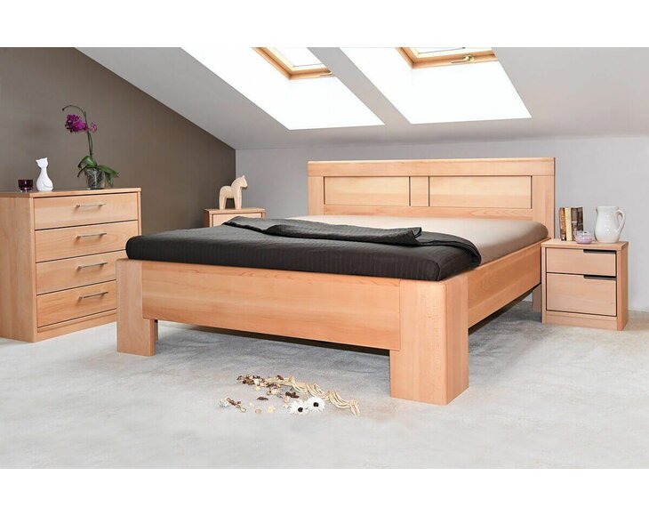 Zvýšená postel z masivu HOLLYWOOD 2