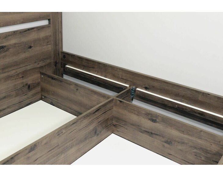 Boční pohled - úložná postel Elevia Boční pohled - úložná postel Elevia